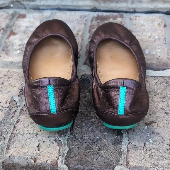 Tieks Chocolate Raspberry Truffle Ballet Flats - Picture 4 of 6